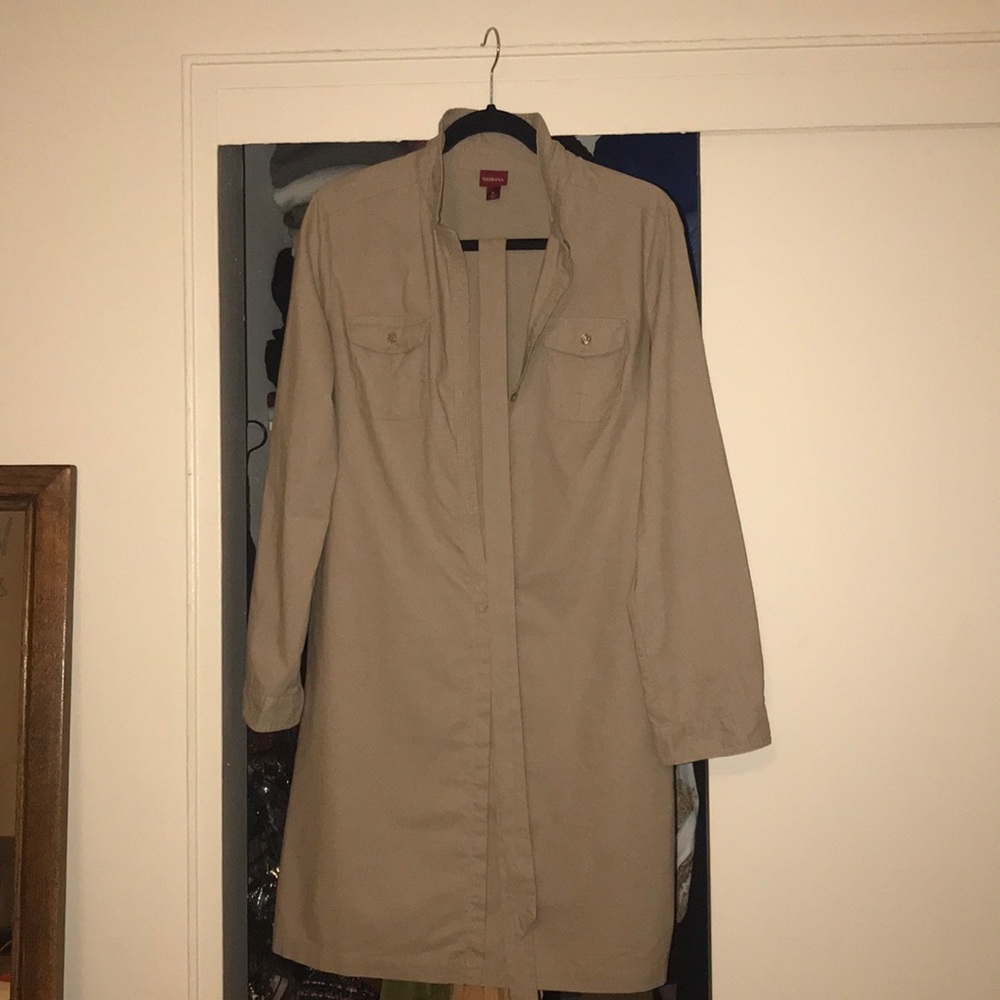 Cotton 3/4 BTNDWN Shirt Dress